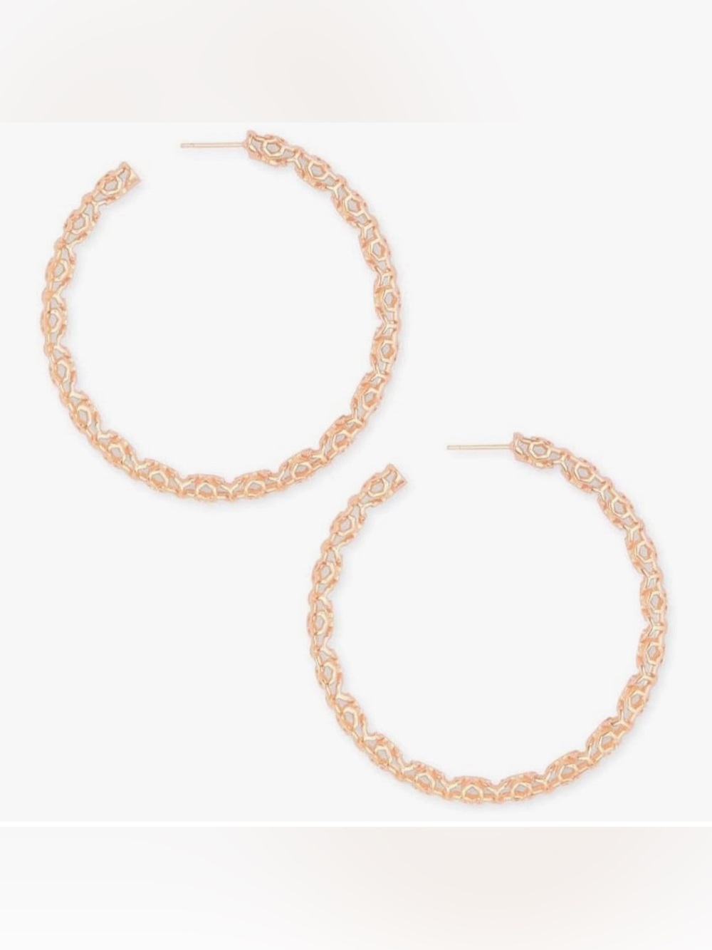 Kendra Scott Maggie 2.5" Hoop Earrings New